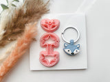 Keyring Polymer Clay Cutter |  Fox Shape Clay Cutters | Keychains Clay Cutter