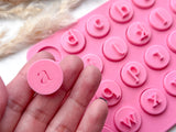 SMALL LETTERS - Alphabet Cookie  Stamp •  Alphabet Fondant  Stamp  • Polymer Clay Stamp   • Letter Embossing  Stamp • CS-a