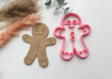 Christmas Gingerbread Trinket Dish Cutter | Trinket Dish Clay Cutter | Coaster Polymer Clay Cutter