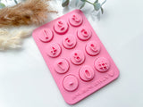 Numbers  Cookie  Stamp  • Polymer Clay Stamp •  Numbers Fondant Clay Stamps  •  Clay Numbers  Embossing  Stamp • CS-A