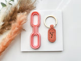 Keyring Polymer Clay Cutter |  Oblong Shape Clay Cutters | Keychains Clay Cutter