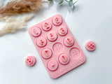 Numbers  Polymer Clay Stamp •  Numbers Clay Stamps  •  Clay Numbers  Embossing  Stamp • CS-A