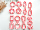 Keyring Polymer Clay Cutter |  1 Set Shape Clay Cutters | Keychains Clay Cutter