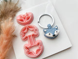 Keyring Polymer Clay Cutter |  Fox Shape Clay Cutters | Keychains Clay Cutter