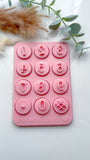 Numbers  Polymer Clay Stamp •  Numbers Clay Stamps  •  Clay Numbers  Embossing  Stamp • CS-A