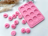 Numbers  Cookie  Stamp  • Polymer Clay Stamp •  Numbers Fondant Clay Stamps  •  Clay Numbers  Embossing  Stamp • CS-A