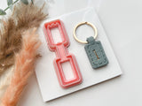 Keyring Polymer Clay Cutter |  Rectangle Shape Clay Cutters | Keychains Clay Cutter