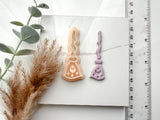 Halloween Boho Witch Broom Shaped Polymer Clay Cutter • Clay Cutter