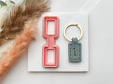 Keyring Polymer Clay Cutter |  Rectangle Shape Clay Cutters | Keychains Clay Cutter