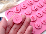 SMALL LETTERS - Alphabet Cookie  Stamp •  Alphabet Fondant  Stamp  • Polymer Clay Stamp   • Letter Embossing  Stamp • CS-a