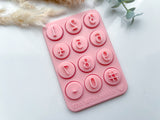 Numbers  Polymer Clay Stamp •  Numbers Clay Stamps  •  Clay Numbers  Embossing  Stamp • CS-A