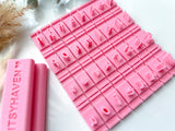 SMALL LETTERS - Alphabet Cookie  Stamp •  Alphabet Fondant  Stamp  • Polymer Clay Stamp   • Letter Embossing  Stamp • CS-a