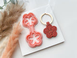 Keyring Polymer Clay Cutter |  Flower Shape Clay Cutters | Keychains Clay Cutter