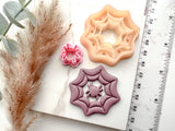 Halloween Spider Web Shaped Polymer Clay Cutter • Clay Cutter