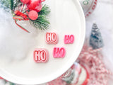 Christmas HO HO Polymer Clay Cutter