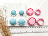 Circle Bezel Cutter Set (2pc set) | Circle Setting Shape Set Polymer Clay Cutters