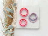 Circle Outline Slim Cutter Set (2pc set) | Circle Shape Set Polymer Clay Cutters (Copy)