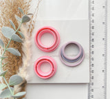 Circle Outline Slim Cutter Set (2pc set) | Circle Shape Set Polymer Clay Cutters (Copy)