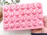 CAPITAL LETTERS - Alphabet Cookie  Stamp •  Alphabet Fondant  Stamp  • Polymer Clay Stamp   • Letter Embossing  Stamp • CS-a