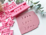 SMALL LETTERS - Alphabet Cookie  Stamp •  Alphabet Fondant  Stamp  • Polymer Clay Stamp   • Letter Embossing  Stamp • CS-a