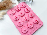 Numbers  Cookie  Stamp  • Polymer Clay Stamp •  Numbers Fondant Clay Stamps  •  Clay Numbers  Embossing  Stamp • CS-A