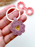 Keyring Polymer Clay Cutter |  Scalloped Circle Shape Clay Cutters | Keychains Clay Cutter