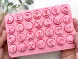 CAPITAL LETTERS - Alphabet Cookie  Stamp •  Alphabet Fondant  Stamp  • Polymer Clay Stamp   • Letter Embossing  Stamp • CS-a