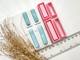 Line Bezel Cutter Set (2pc set) | Line Setting Shape Set Polymer Clay Cutters