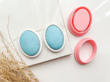 Oval Bezel Cutter Set (2pc set) | Oval Setting Shape Set Polymer Clay Cutters