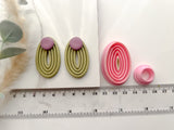 HIGH DIFFICULTY: Oval Ribbed Shaped Hallow Polymer Clay Cutter • Fondant Cutter • Cookie Cutter