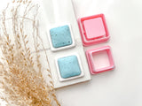 Square Bezel Cutter Set (2pc set) | Square Setting Shape Set Polymer Clay Cutters