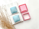 Square Bezel Cutter Set (2pc set) | Square Setting Shape Set Polymer Clay Cutters