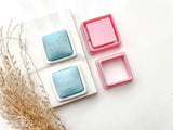 Square Bezel Cutter Set (2pc set) | Square Setting Shape Set Polymer Clay Cutters