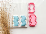 Wiggle Bezel Cutter Set (2pc set) | Wiggle Setting Shape Set Polymer Clay Cutters