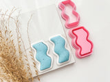 Wiggle Bezel Cutter Set (2pc set) | Wiggle Setting Shape Set Polymer Clay Cutters