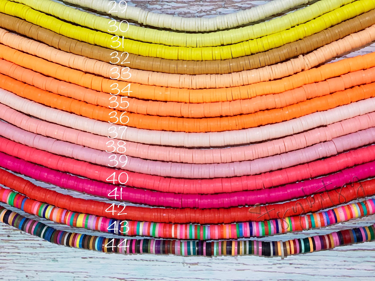 15%dc Bulk - 5 Strand - 16 6mm Vinyl Heishi Beads, Rainbow Polymer Clay  Disc Beads[Cb0083-5] Regular Price 7.00 - Yahoo Shopping