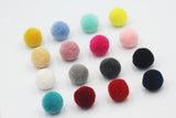 5pcs, 20mm waxberry Pompom Fur Ball Plush Ball - Choose your colour