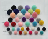 5pcs, 20mm waxberry Pompom Fur Ball Plush Ball - Choose your colour