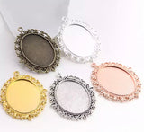 1pc, 30x40mm, Big Cabochon Settings - Choose your colour