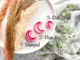 Crescent Moon Shape Mystical Boho Collection Polymer Clay Cutter • Fondant Cutter • Cookie Cutter