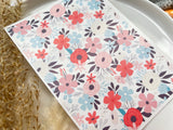 1 Sheet, Approx 13x90cm, Floral Print Water Decal Image Transfer for Polymer Clay / Ceramics